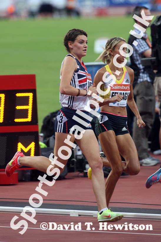 Kate Avery, 3000 metres,  2013 IAAF Diamond League, Sainsbury's Anniversary Games, Queen Elizabeth Olympic Park, London.